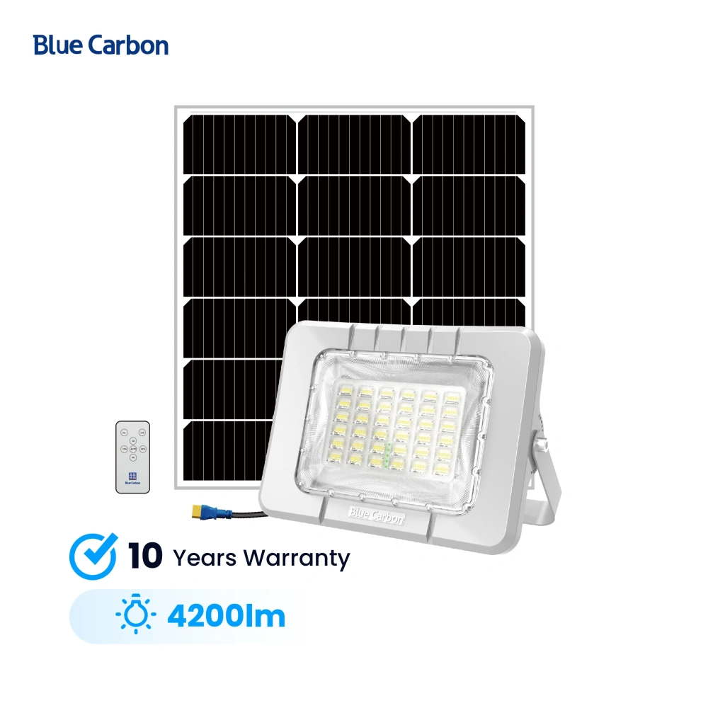 Blue Carbon 10 Years Warranty 3600lm Solar Rechargeable Light Outdoor Solar Powered Street Light Lamp Waterproof