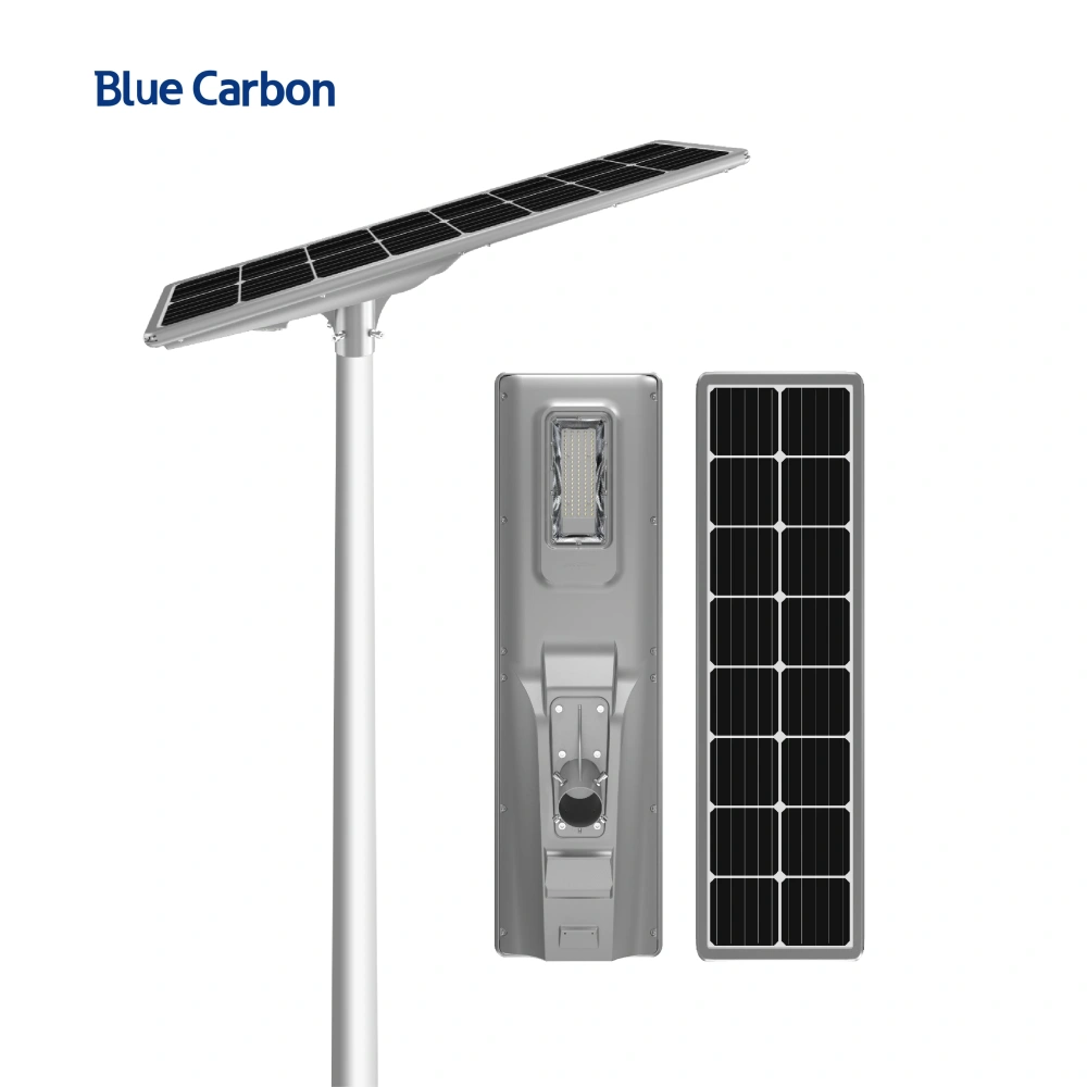 Profession Aluminium Patented New LED Lamp Best Outdoor IP66 100W All in One Solar Street Light