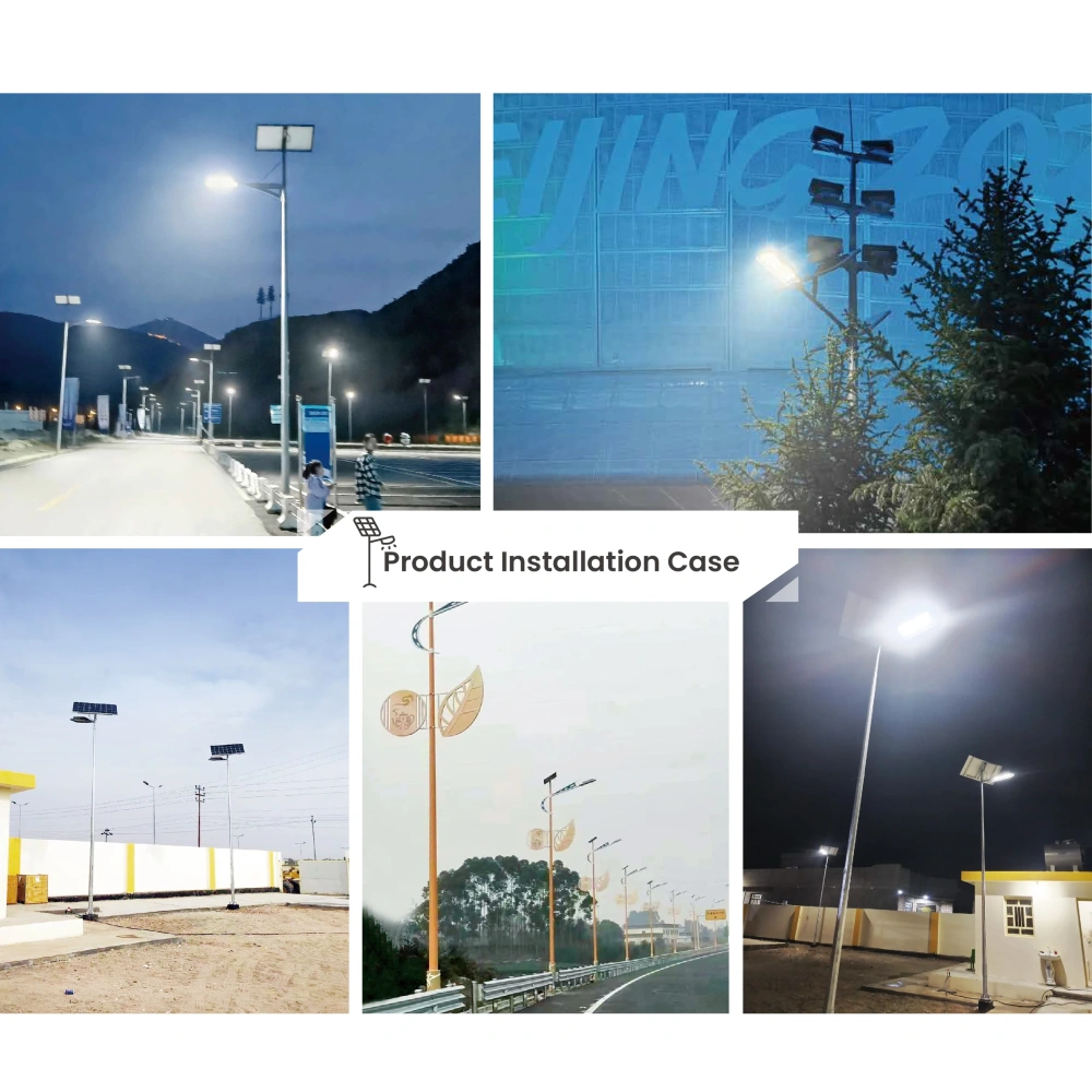 Blue Carbon 160W Solar Panel Light with LiFePO4 Battery Outdoor Lights 80W Solar LED Lamp