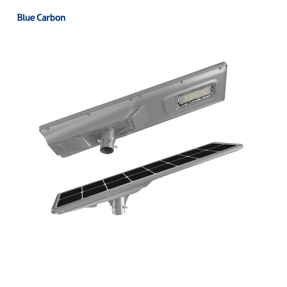 Profession Aluminium Patented New LED Lamp Best Outdoor IP66 100W All in One Solar Street Light