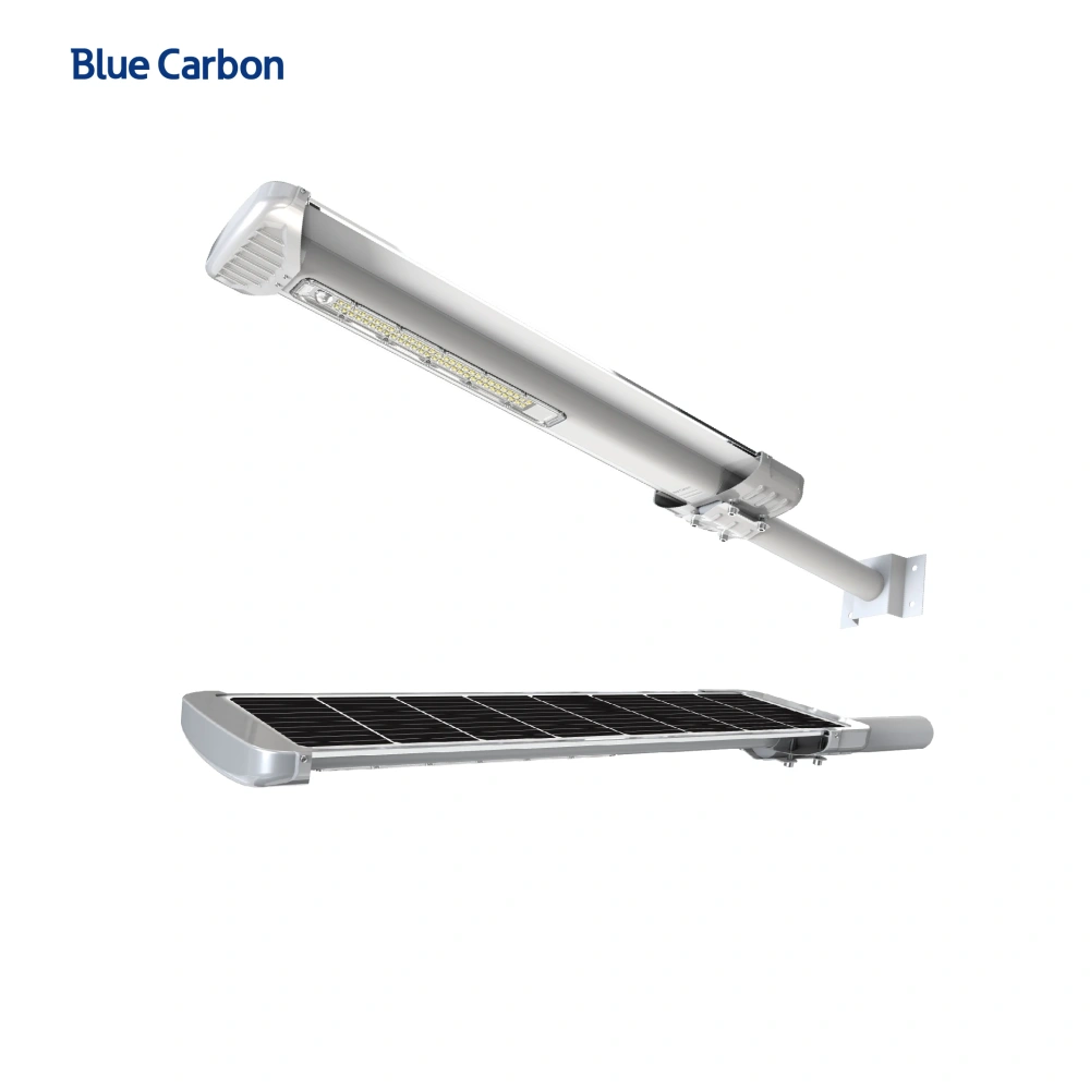 Blue Carbon Integrated Road Lamp 25W All in One Solar Led Street Light Outdoor Solar Powered Street Light Lamp Waterproof