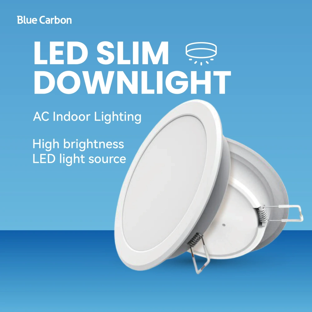 2024 New Office Lighting High Brightness Interior Lighting Embedded Installation 6W 9W 15W 18W LED Slim Downlight