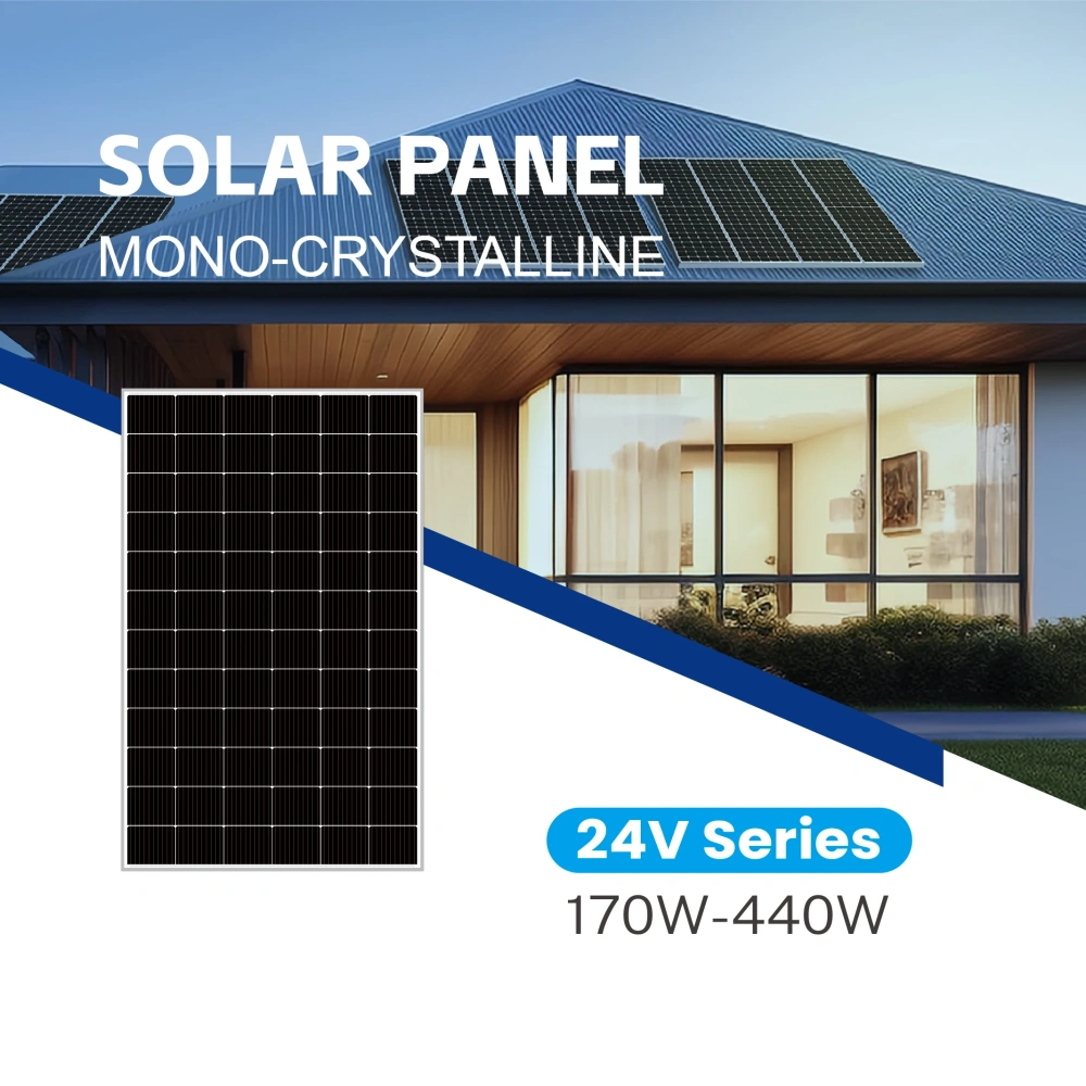 BLUE CARBON 24V 400W 410W 420W 430W 440W Solar Panel Solar Energy System Panel