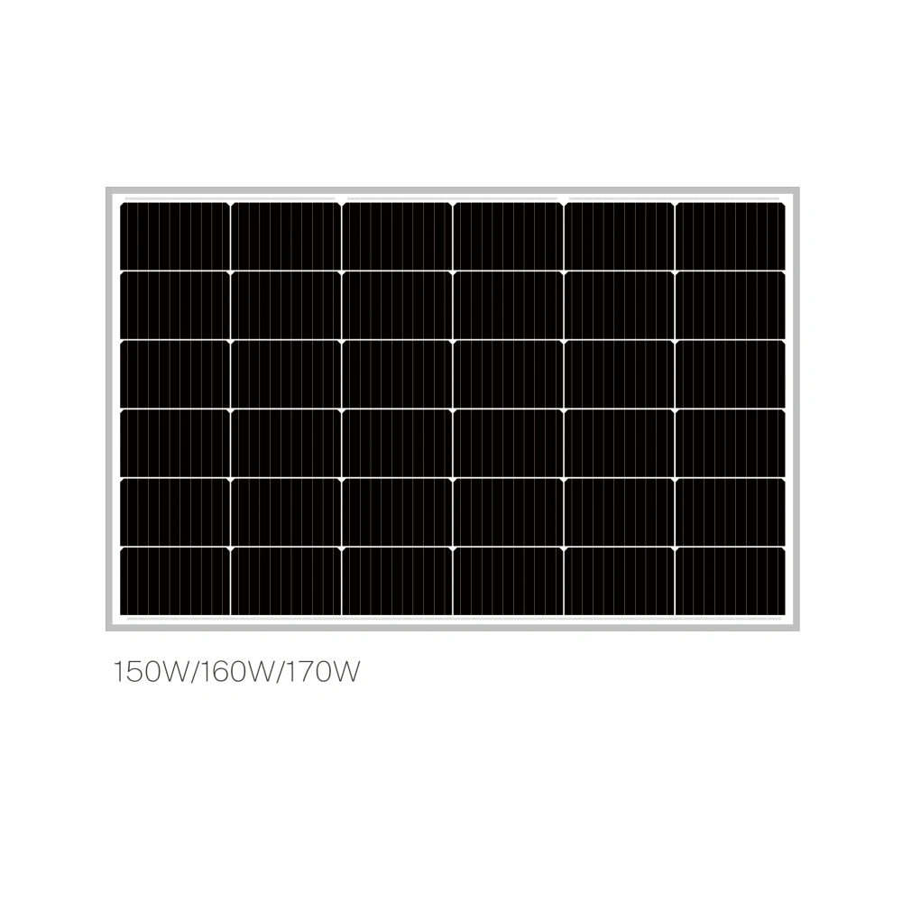 BLUE CARBON Solar Modules Solar 50W 60W 70W 80W 90W Mono Solar Plates 170 Watt Stock Solar and Photovoltaic Panels