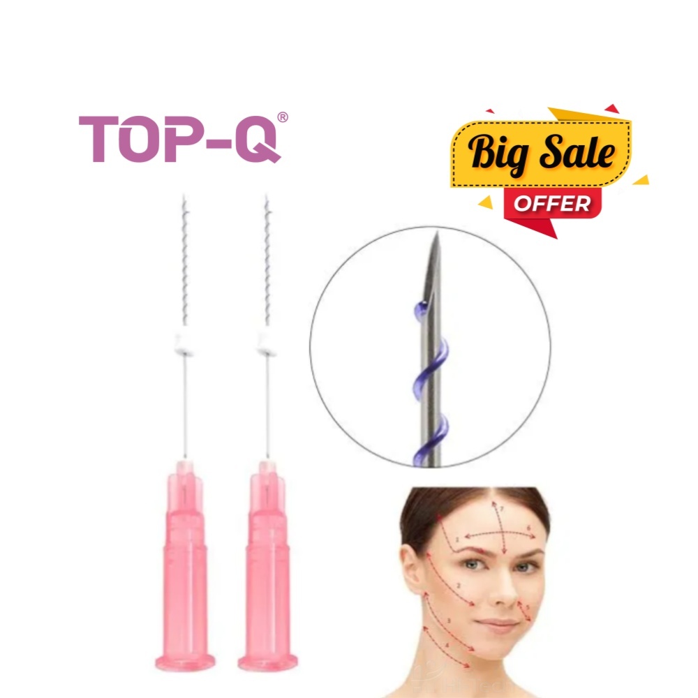 Best Seller Screw Thread PDO Thread with Sharp Needle for Wrinkles on the Forehead Removal