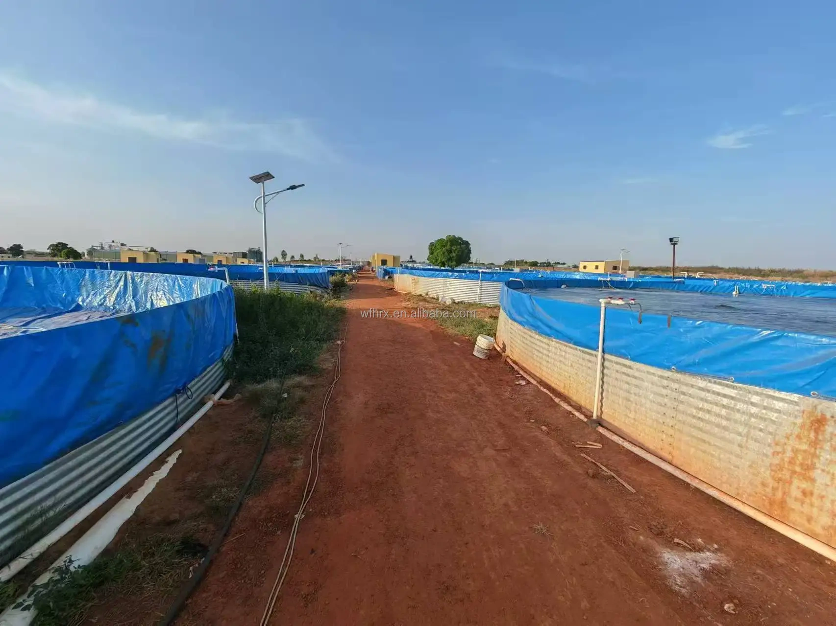 Large Rectangular and Square Crayfish Tank HDPE Material Galvanized Panel Fish Pond PVC Plastic Round Tank