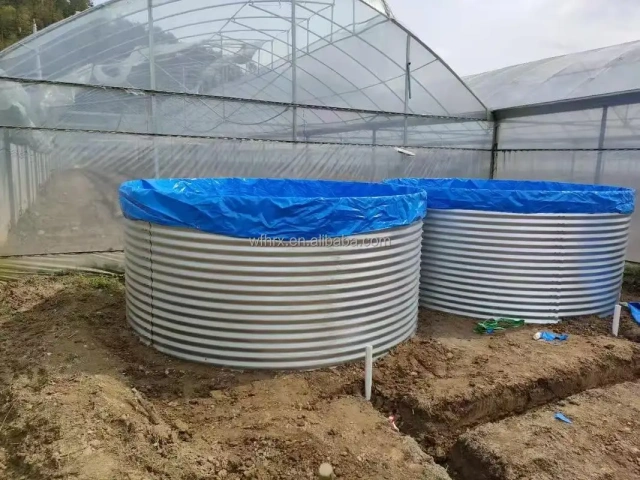 Large Rectangular and Square Crayfish Tank HDPE Material Galvanized Panel Fish Pond PVC Plastic Round Tank