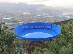 Large Rectangular and Square Crayfish Tank HDPE Material Galvanized Panel Fish Pond PVC Plastic Round Tank