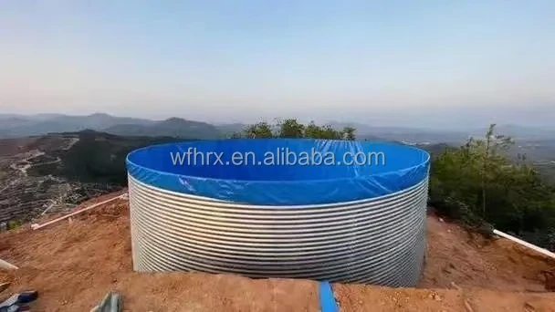 Large Rectangular and Square Crayfish Tank HDPE Material Galvanized Panel Fish Pond PVC Plastic Round Tank