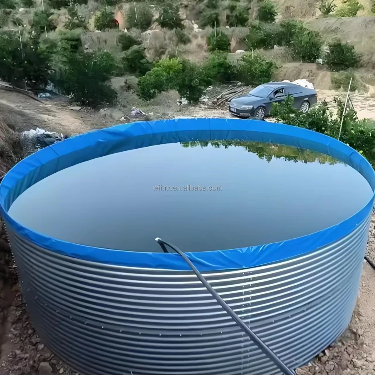 Large Rectangular and Square Crayfish Tank HDPE Material Galvanized Panel Fish Pond PVC Plastic Round Tank