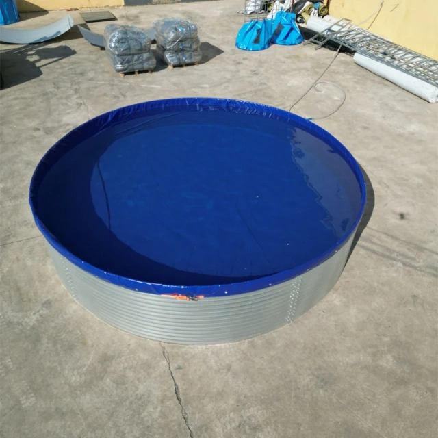 Commercial Galvanized Steel Biofloc Fish Farming Equipment Tilapia Fish Pond Aquaculture Equipment