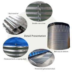 High Strength Corrugated Galvanized Steel Sheet Water Liquid Storage Aquaculture Fish Farming Tank With PVC Liner