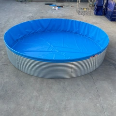 Commercial Galvanized Steel Biofloc Fish Farming Equipment Tilapia Fish Pond Aquaculture Equipment