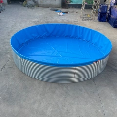 Commercial Galvanized Steel Biofloc Fish Farming Equipment Tilapia Fish Pond Aquaculture Equipment