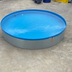 Commercial Galvanized Steel Biofloc Fish Farming Equipment Tilapia Fish Pond Aquaculture Equipment