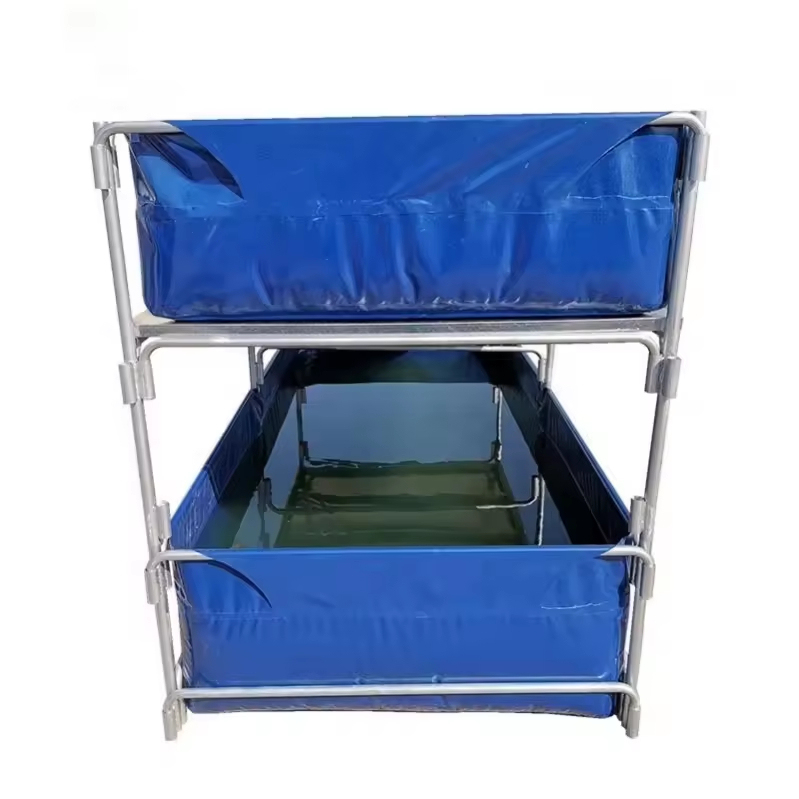 Factory Price PVC Canvas Fish Tanks Aquaponics Pisciculture Fish Pool for Fish Farming  and Vegetables Growing