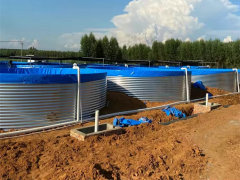 SGCC a Grade Hot Galvanized Steel Stock Reservoir Tank 50m3 100m3 Round Water Tank for Sale