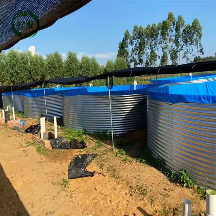 SGCC a Grade Hot Galvanized Steel Stock Reservoir Tank 50m3 100m3 Round Water Tank for Sale