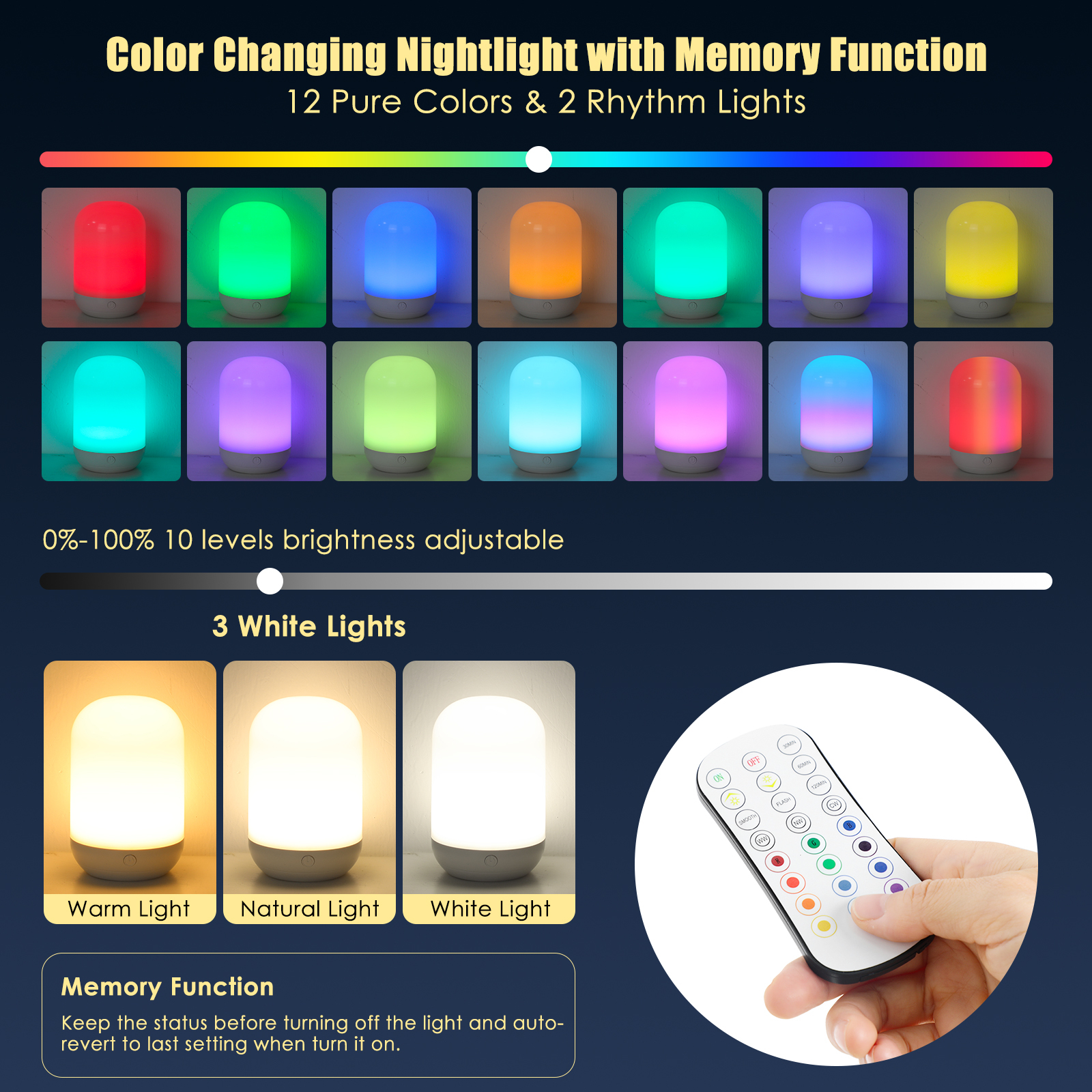 Rechargeable night light
