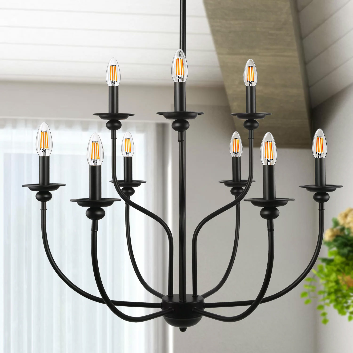 B11 E12 LED Candelabra Bulbs Dimmable 4W(40 Watt Equivalent), Chandelier Light Bulbs 400lm, 3000K Soft White, Ceiling Fan Bulbs for Candle Light, Home Decor, Wall Lamps, Table Lamps, 12 Pack