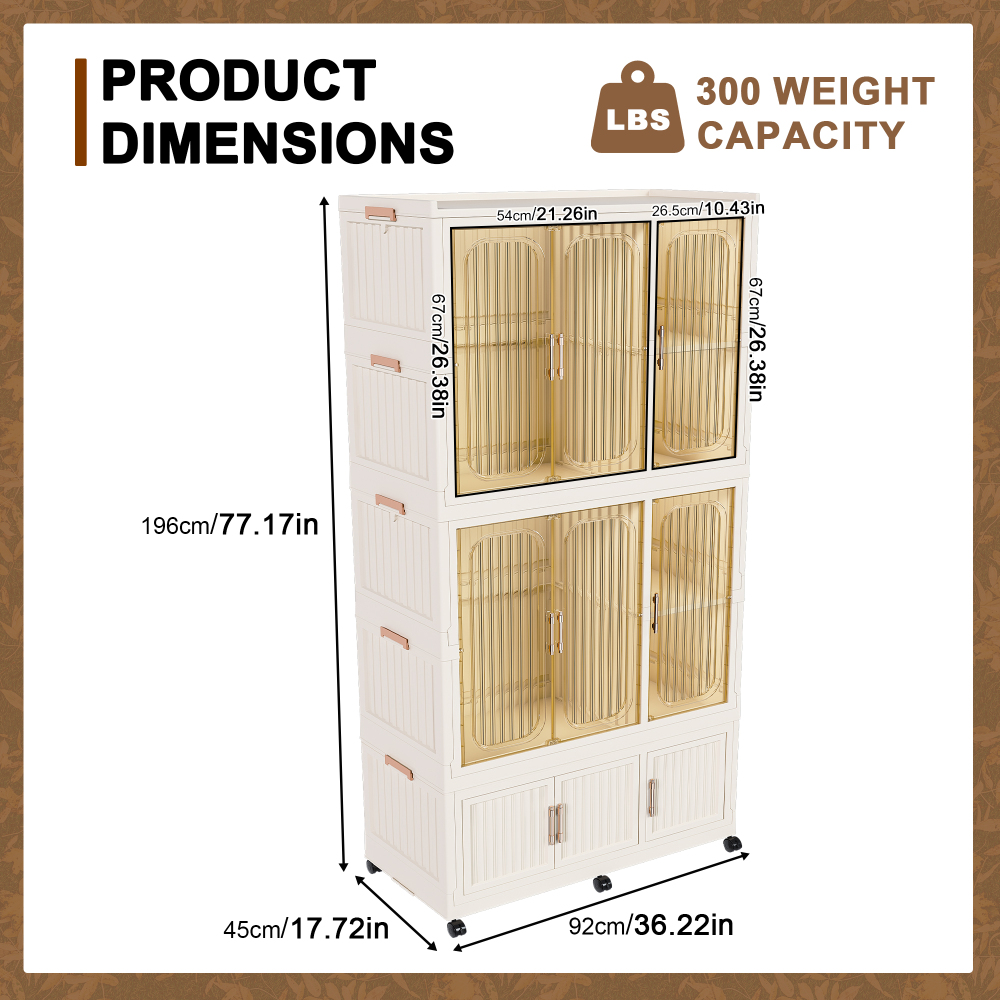 Portable Wardrobe Closet Storage Organizer for Clothes
