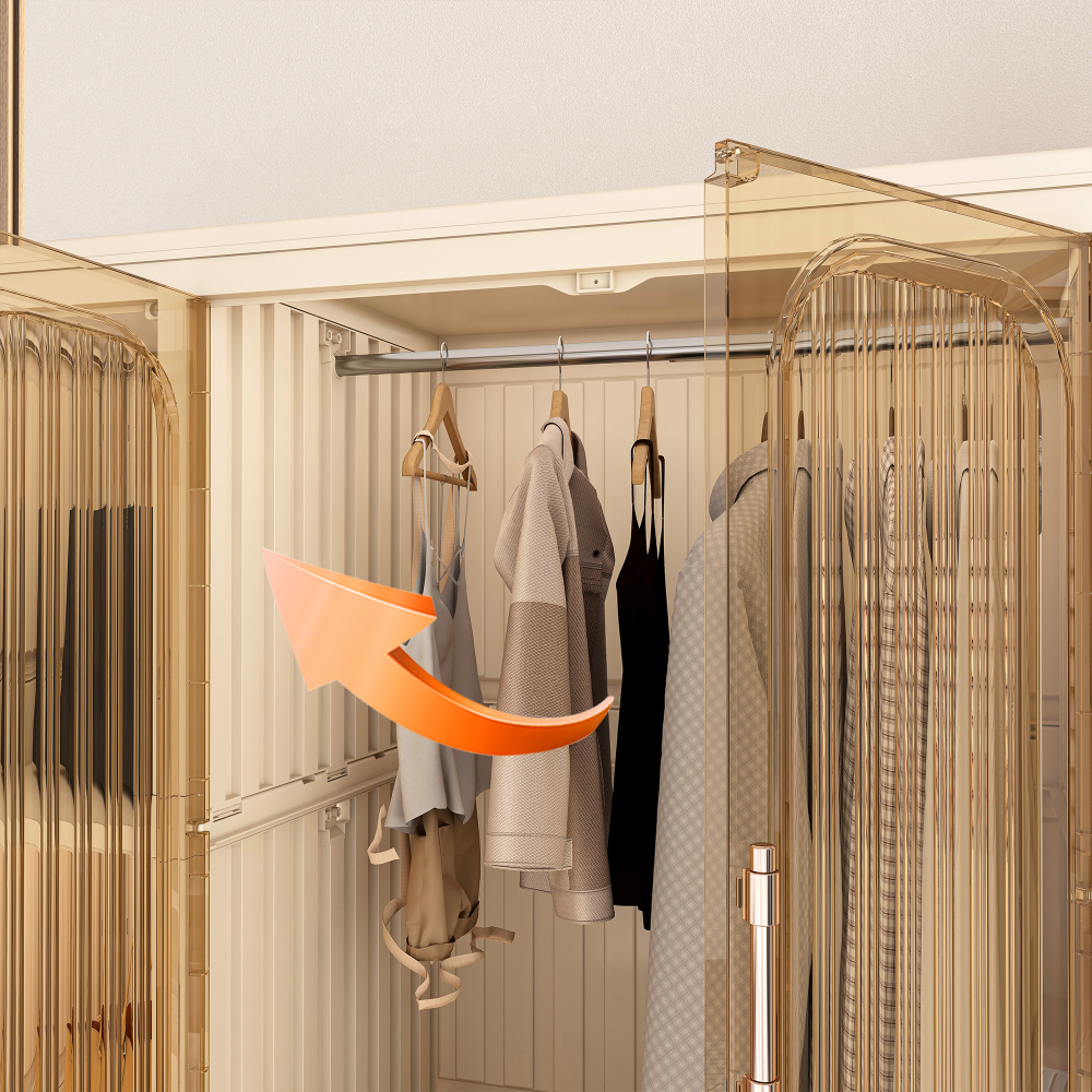 Portable Wardrobe Closet Storage Organizer for Clothes