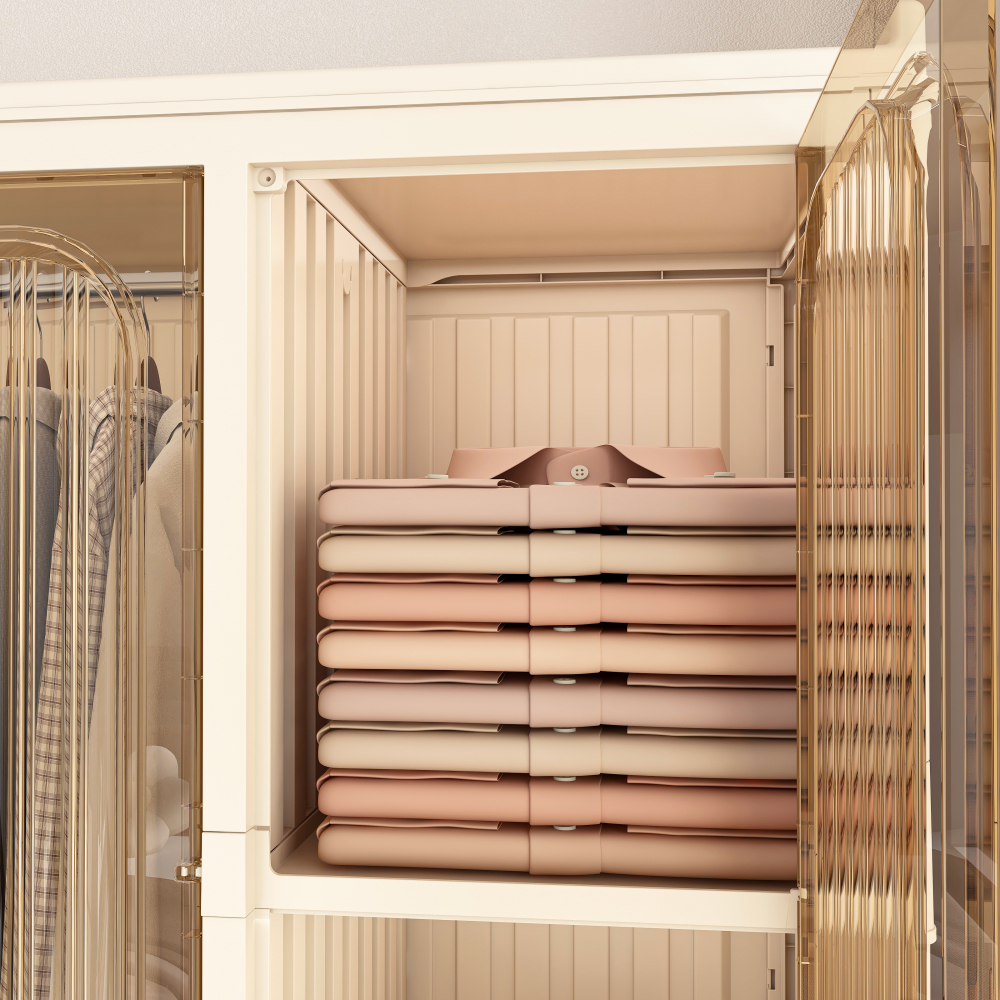 Portable Wardrobe Closet Storage Organizer for Clothes