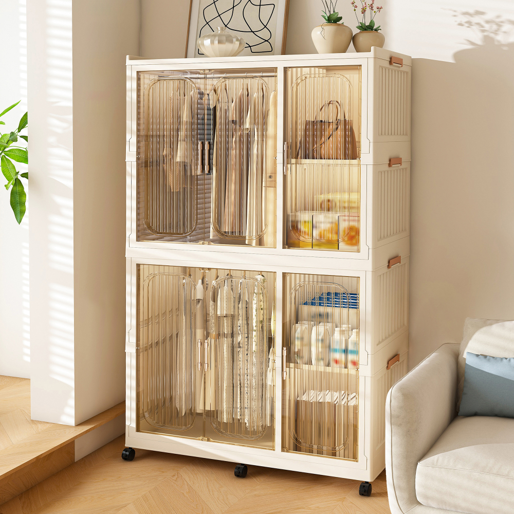 Portable Wardrobe Closet Storage Organizer for Clothes