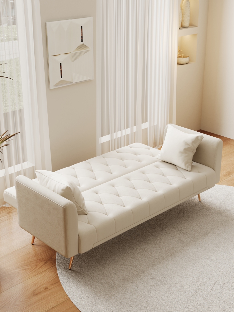 71-inch convertible love seat sofa, American vintage velvet material, suitable for small living room, bedroom, office