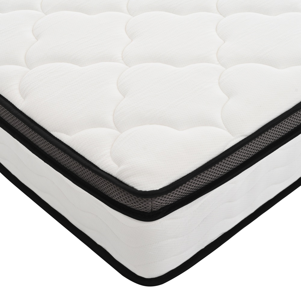 12 Inch Hybrid Mattress in a Box, Individually Wrapped Pocket Coils Innerspring Mattress, Medium Firm, Pressure Relief & Breathable Comfort, CertiPUR-US, OEKO-TEX