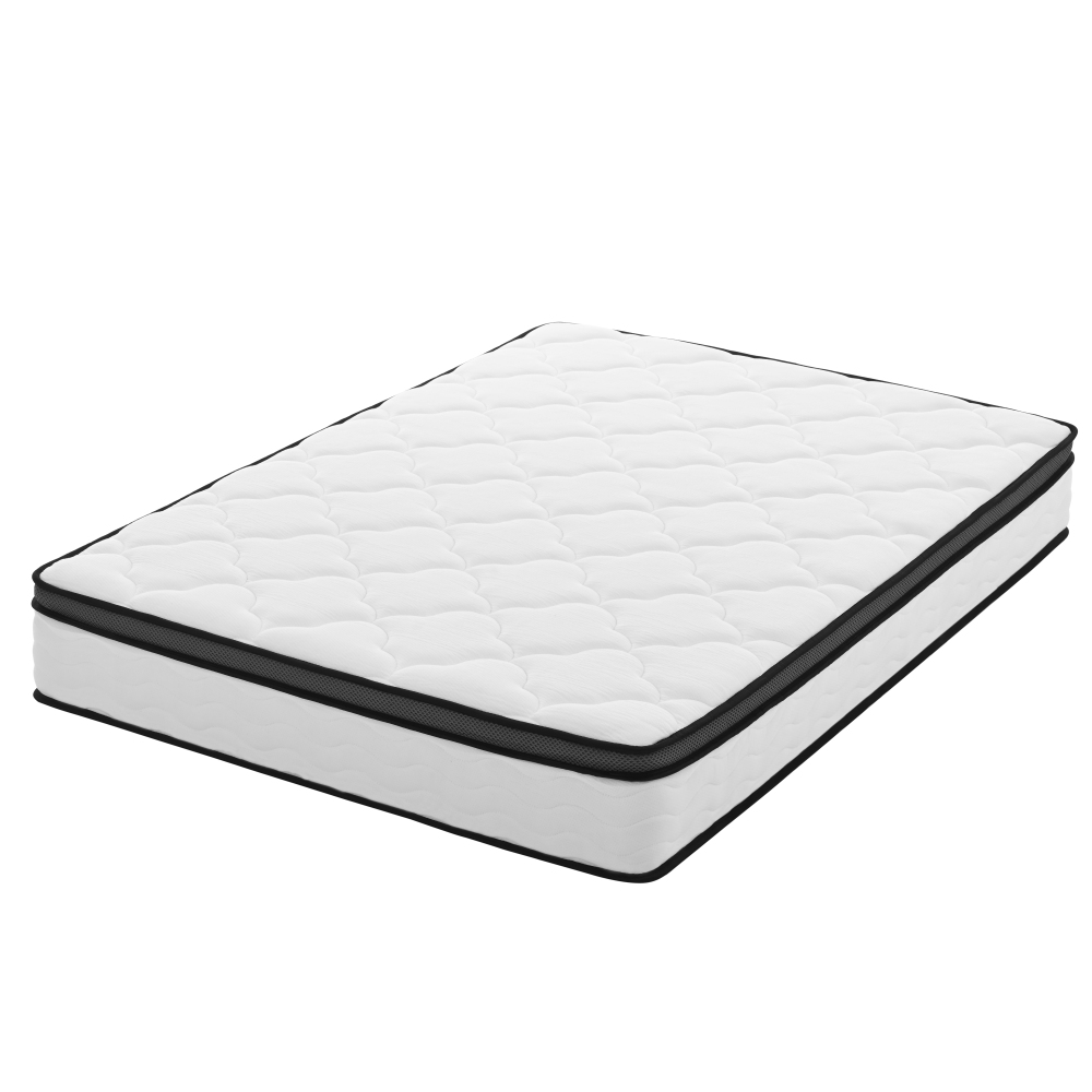 12 Inch Hybrid Mattress in a Box, Individually Wrapped Pocket Coils Innerspring Mattress, Medium Firm, Pressure Relief & Breathable Comfort, CertiPUR-US, OEKO-TEX