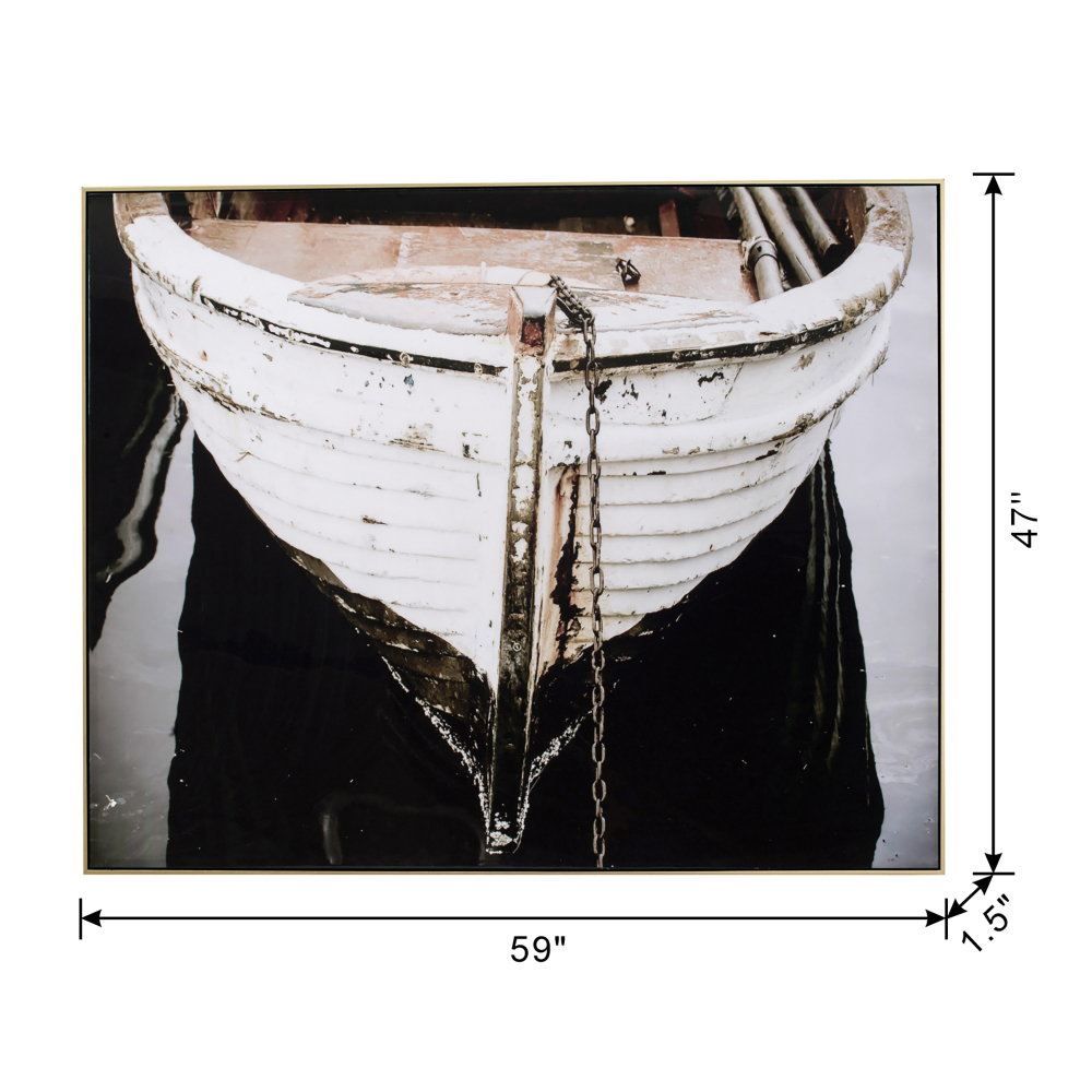 59" x 47" Large Black and White Rectangular Wall Art with Frame, Wall Decor for Living Room Bedrrom Entryway Office
