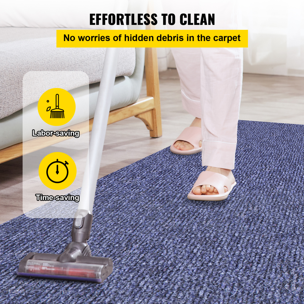 Deep Blue Marine Carpet, Marine Carpeting Marine Grade Carpet for Boats with Waterproof Back Outdoor Rug for Patio Porch Deck Garage Outdoor Area Rug Runner Non-Slide Porch Rug