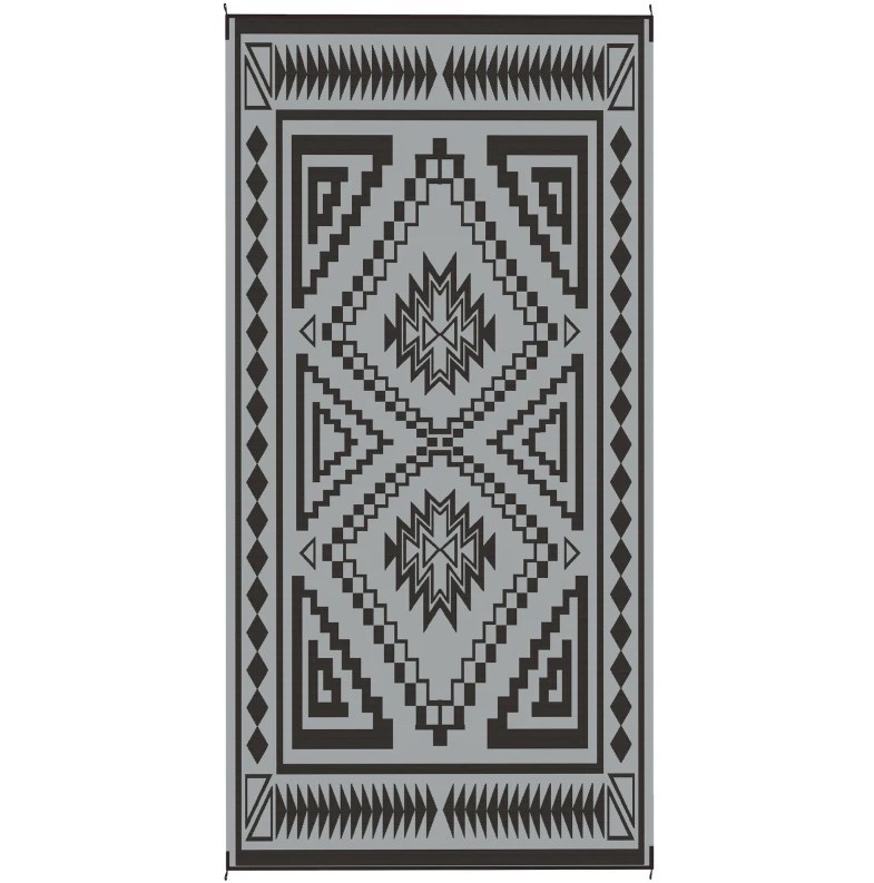 Outdoor Rug,Reversible Outdoor Rug, Waterproof Plastic Straw with Carry Bag