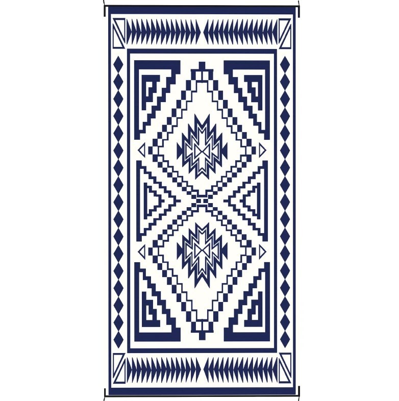 Outdoor Rug,Reversible Outdoor Rug, Waterproof Plastic Straw with Carry Bag