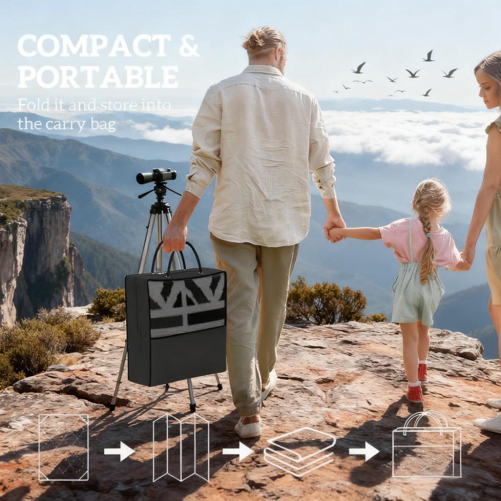 Geometric Style Reversible Outdoor Rug, Waterproof Plastic Straw with Carry Bag