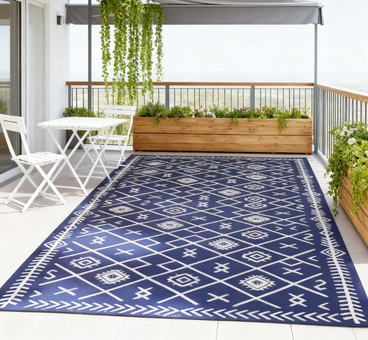 Outdoor Rug,Patio Rug,Reversible Outdoor Rug, Waterproof Plastic Straw with Carry Bag