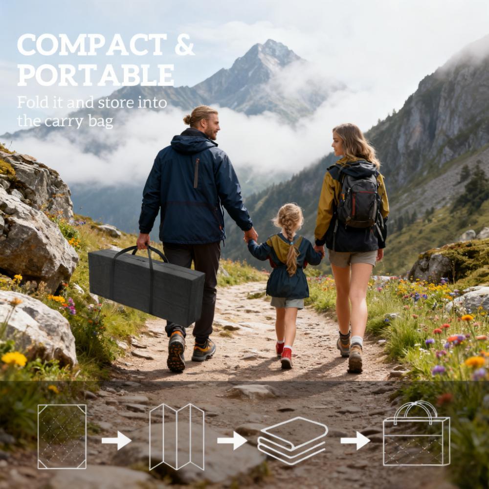 Outdoor Rug,Patio Rug,Reversible Outdoor Rug, Waterproof Plastic Straw with Carry Bag