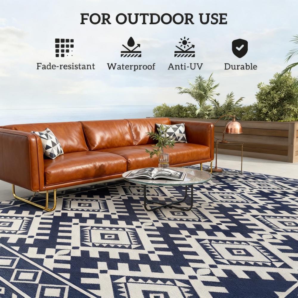 Portable Outside Camping Area Carpet Mat,Reversible Rug,Outdoor Rug for Patio for Decor