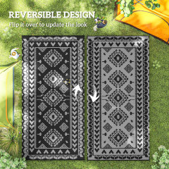 Outdoor Rug for Patio for Decor,Portable Outside Camping Area Carpet Mat,Reversible Rug,for Backyard Porch,Picnic