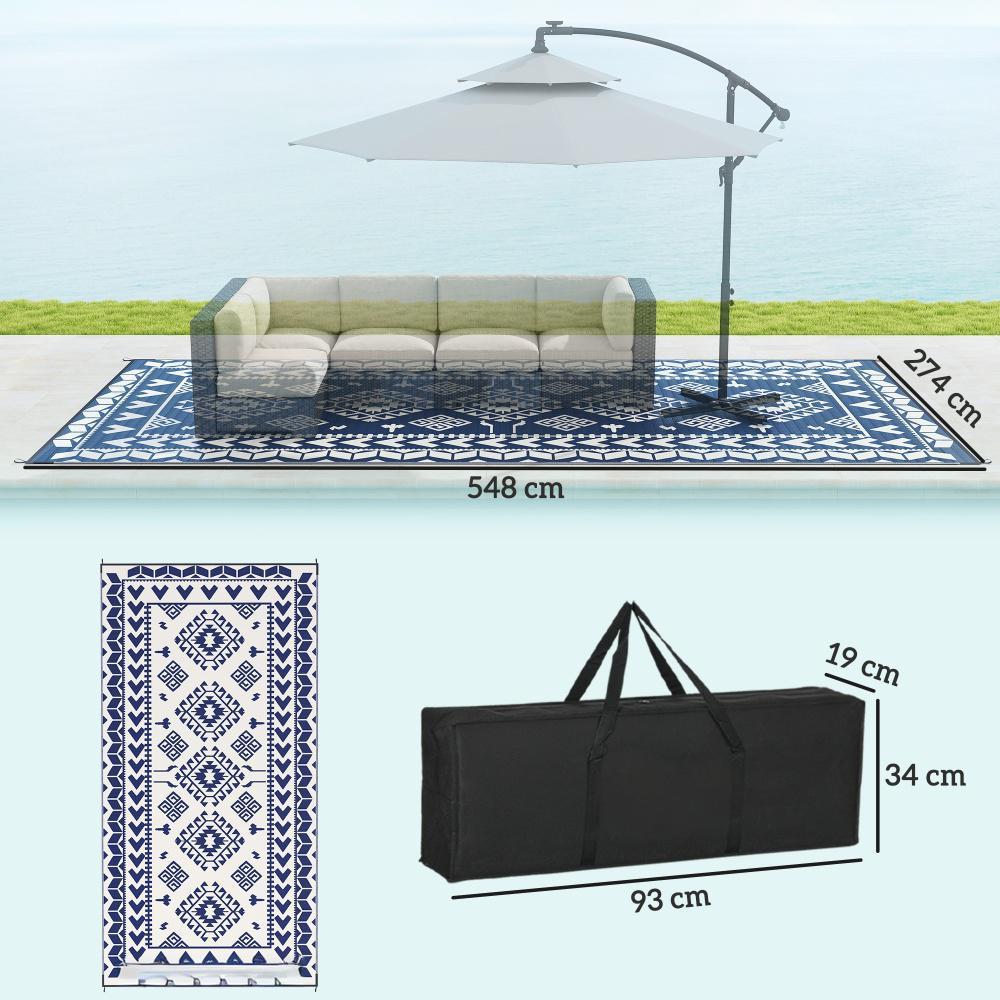 Outdoor Rug for Patio for Decor,Portable Outside Camping Area Carpet Mat,Reversible Rug,for Backyard Porch,Picnic