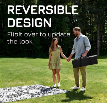 Portable OutsideCamping Carpet Mat,Reversible Plastic Straw Rug for Picnic,Outdoor Rug for Patio,Waterproof Large Mat