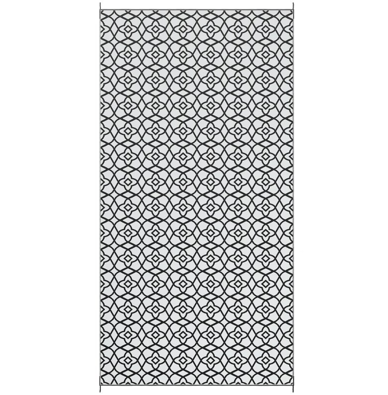 Patio Rug,Reversible Outdoor Rug Carpet RV Camping Rugs with Carry Bag