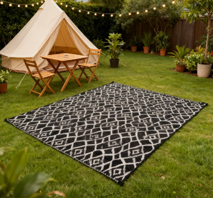 Carpet RV Camping Rugs,Reversible Outdoor Rug with Carry Bag