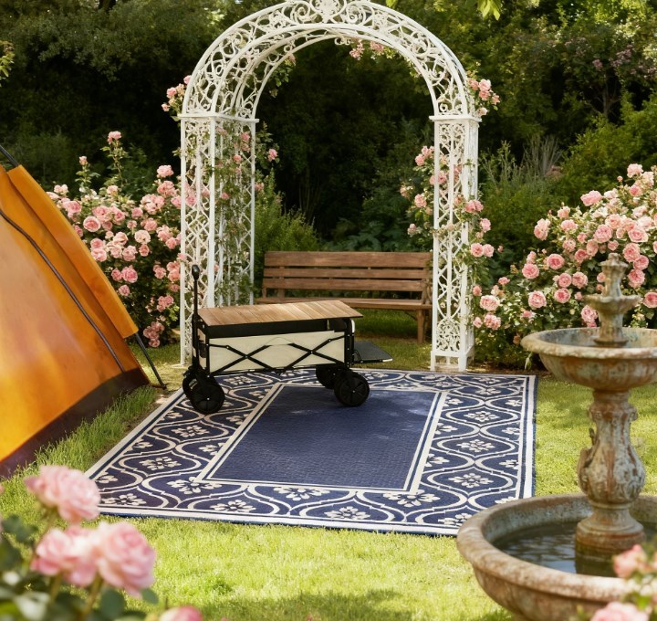 Outdoor Rug,Patio Rug,Reversible Outdoor Rug,Waterproof Plastic Straw with Carry Bag