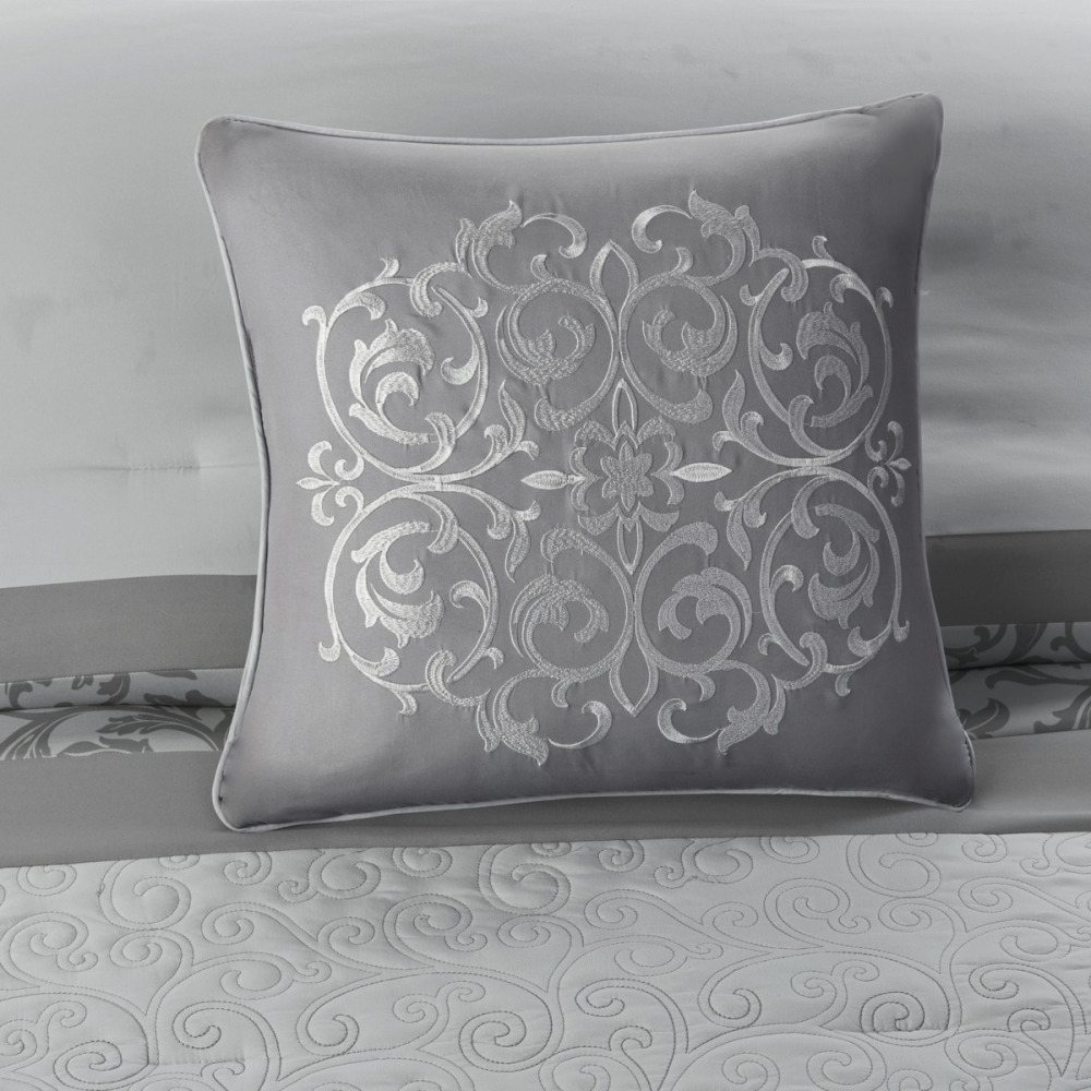 Embroidered 8 Piece Comforter Set