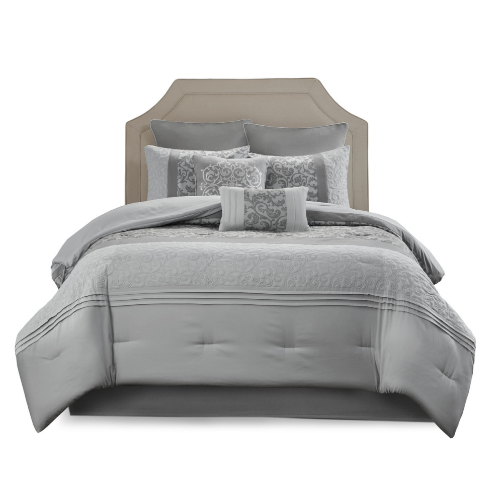 Embroidered 8 Piece Comforter Set
