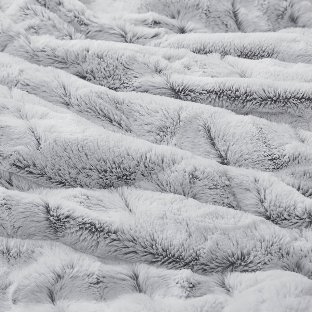 Back Print Long Fur Comforter Mini Set