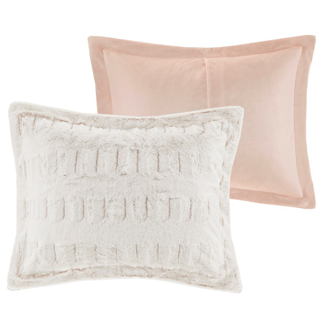 Back Print Long Fur Comforter Mini Set