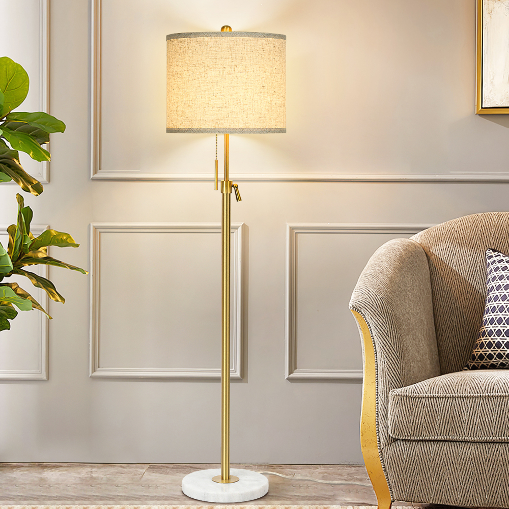 Liftable floor lamp, 55-65 inches